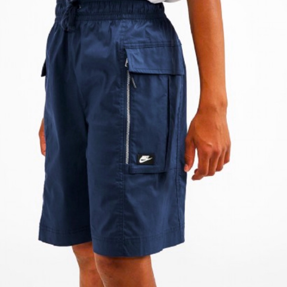 Nike Juniors Navy Blue Woven Cargo Short